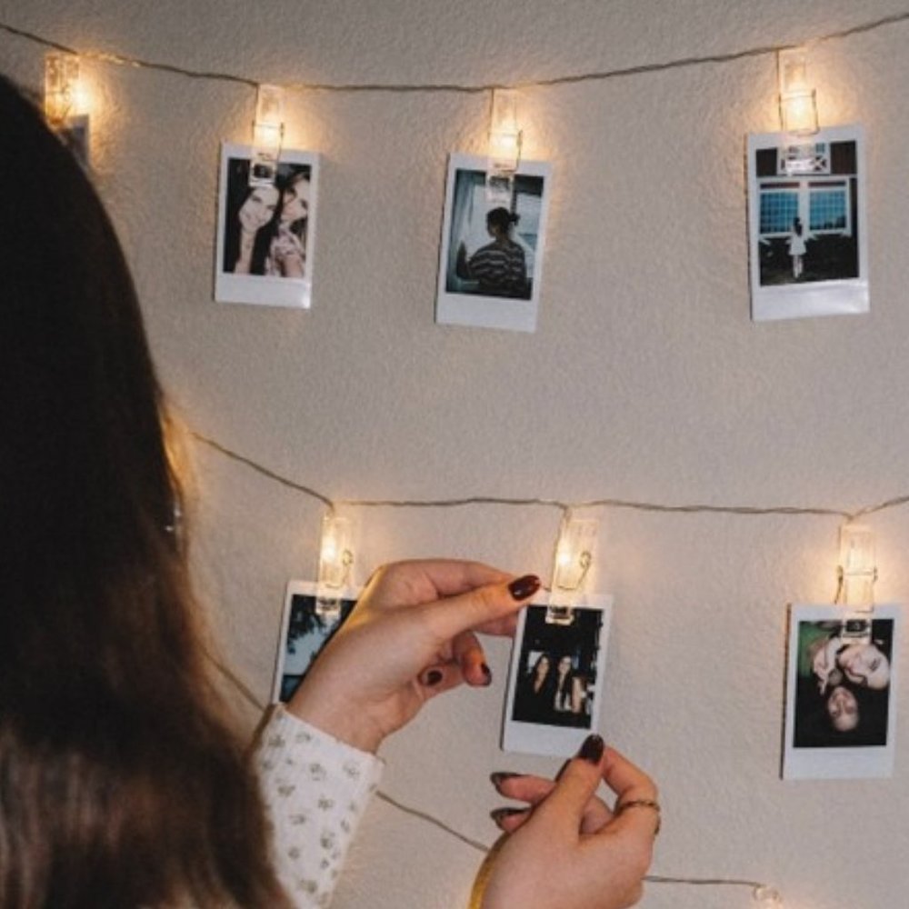 TRNDLABS Recycled LED Photo Picture Hanging String Lights NEW